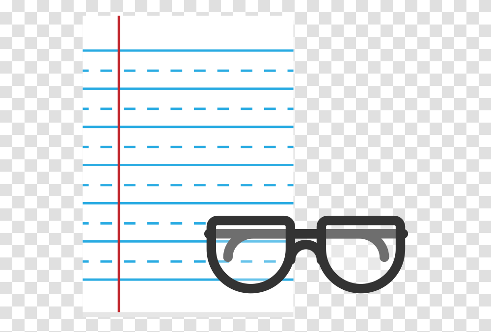 Notepad With Glasses Flat Icon Vector, Calendar Transparent Png