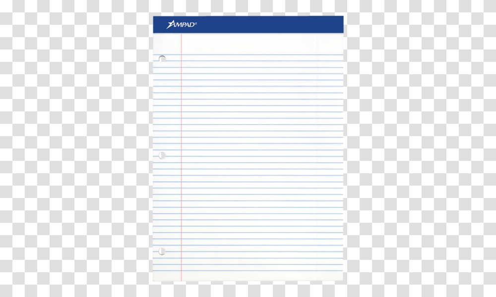 Notepad With Punch Holes, Page, Paper Transparent Png