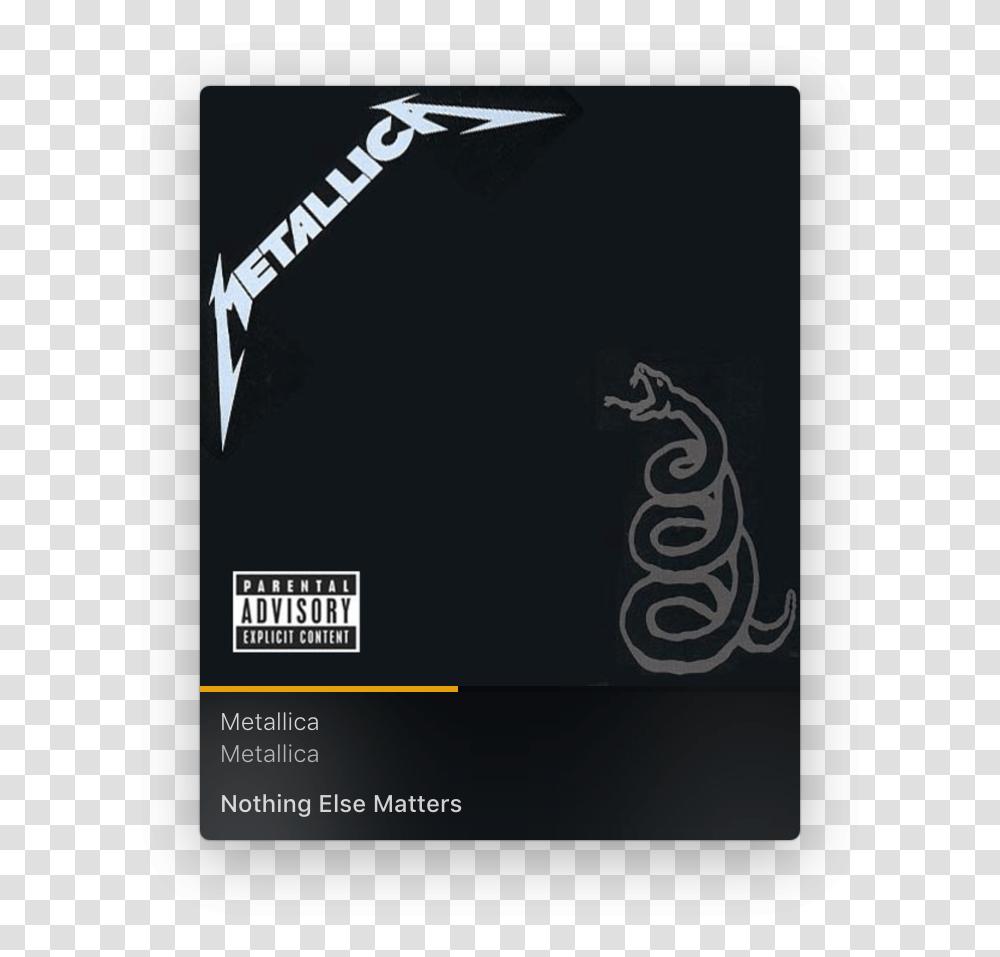 Nothing Else Matters Metallica Album Cover, Paper, Poster Transparent Png
