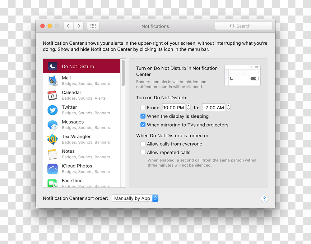 Notifications Do Not Disturb Status Icon Mac, File, Menu, Webpage Transparent Png