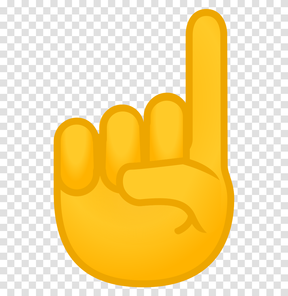 Noto Emoji People Bodyparts Iconset Finger Pointing Up Emoji, Hand, Fist, Text Transparent Png