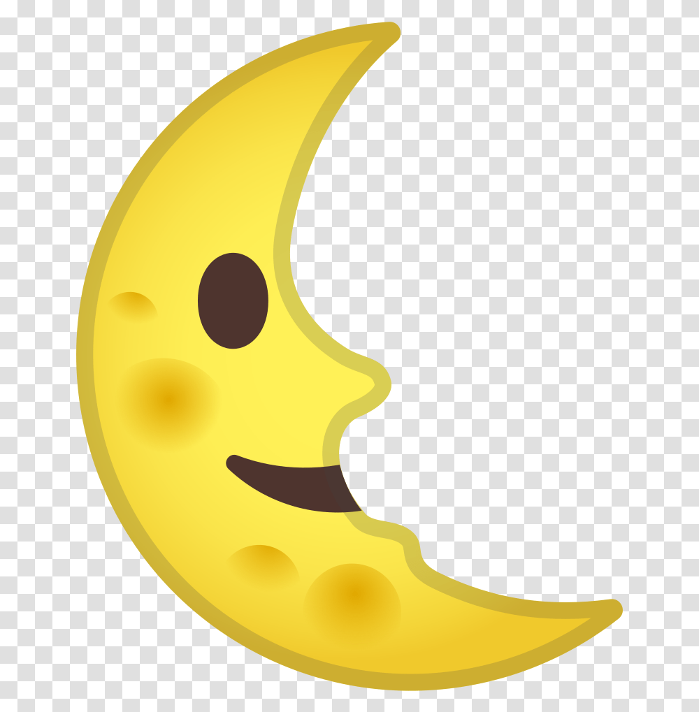 Noto Emoji Pie 1f31c Emoticon Luna, Plant, Fruit, Food Transparent Png