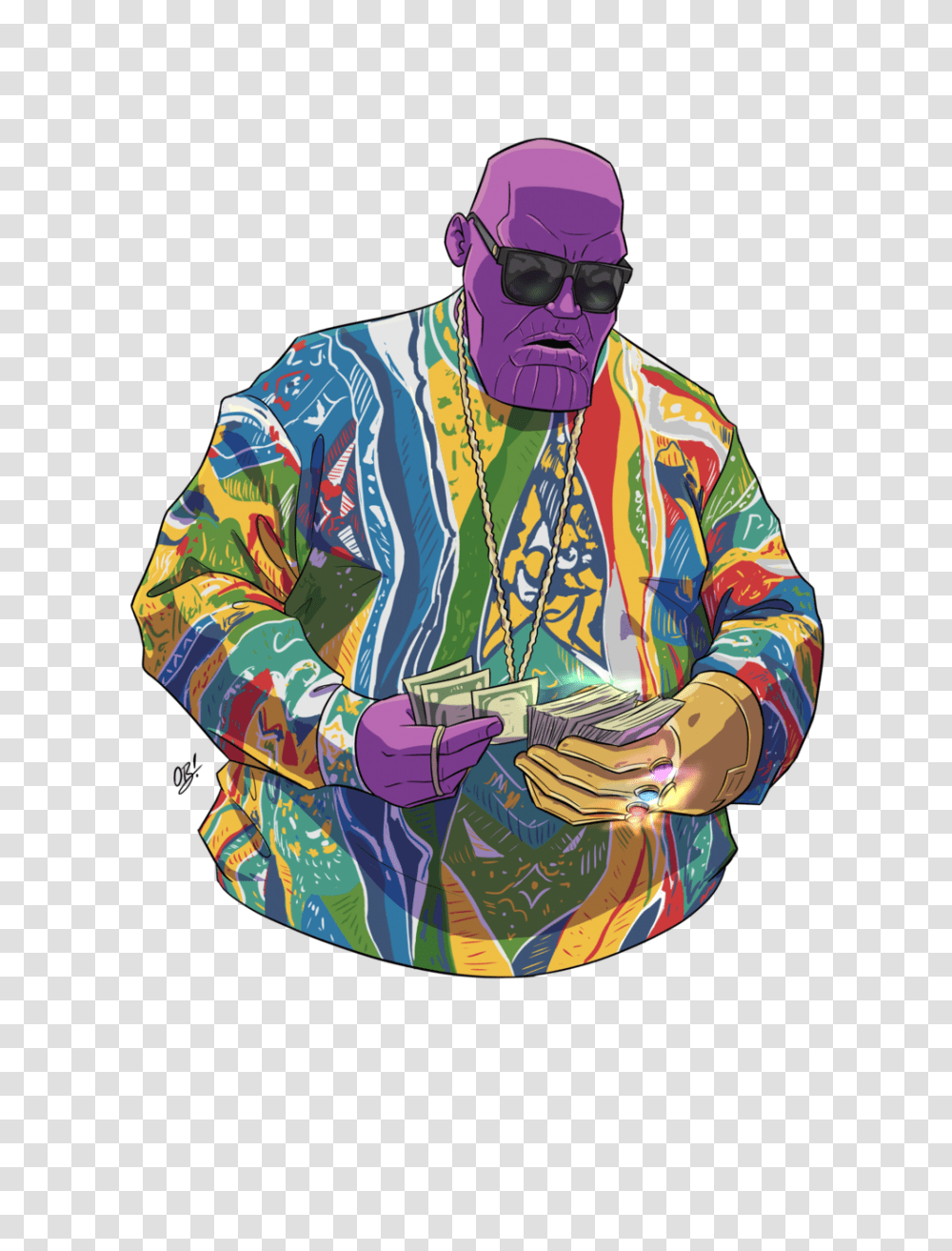 Notorious Thanos, Person, Sunglasses, Sleeve Transparent Png