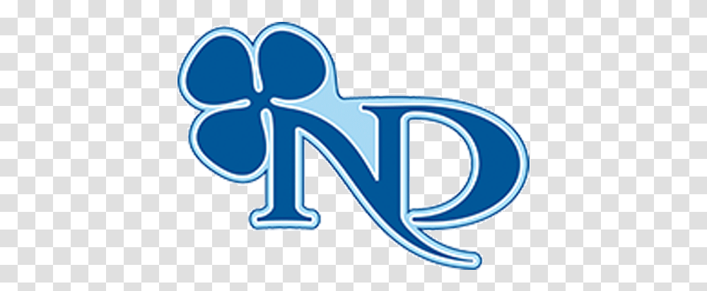 Notre Dame Fighting Irish Noter Dame High School Logo, Symbol, Text, Alphabet, Word Transparent Png