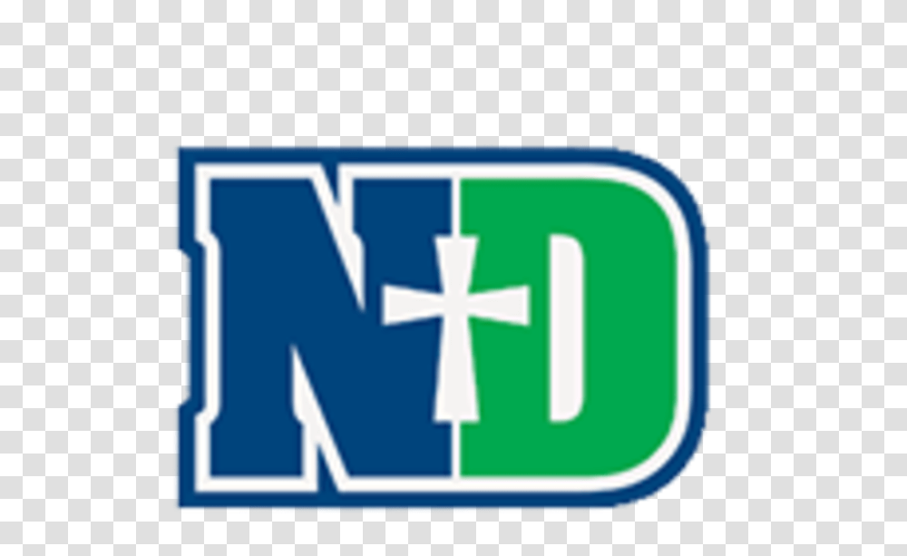Notre Dame High School Peoria Notre Dame Logo, First Aid, Sign Transparent Png