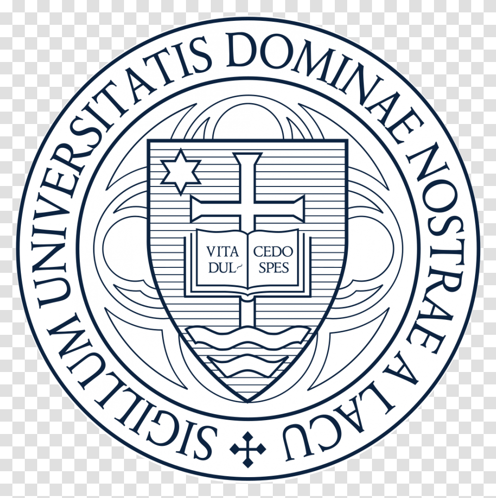 Notre Dame University Seal, Logo, Trademark, Badge Transparent Png