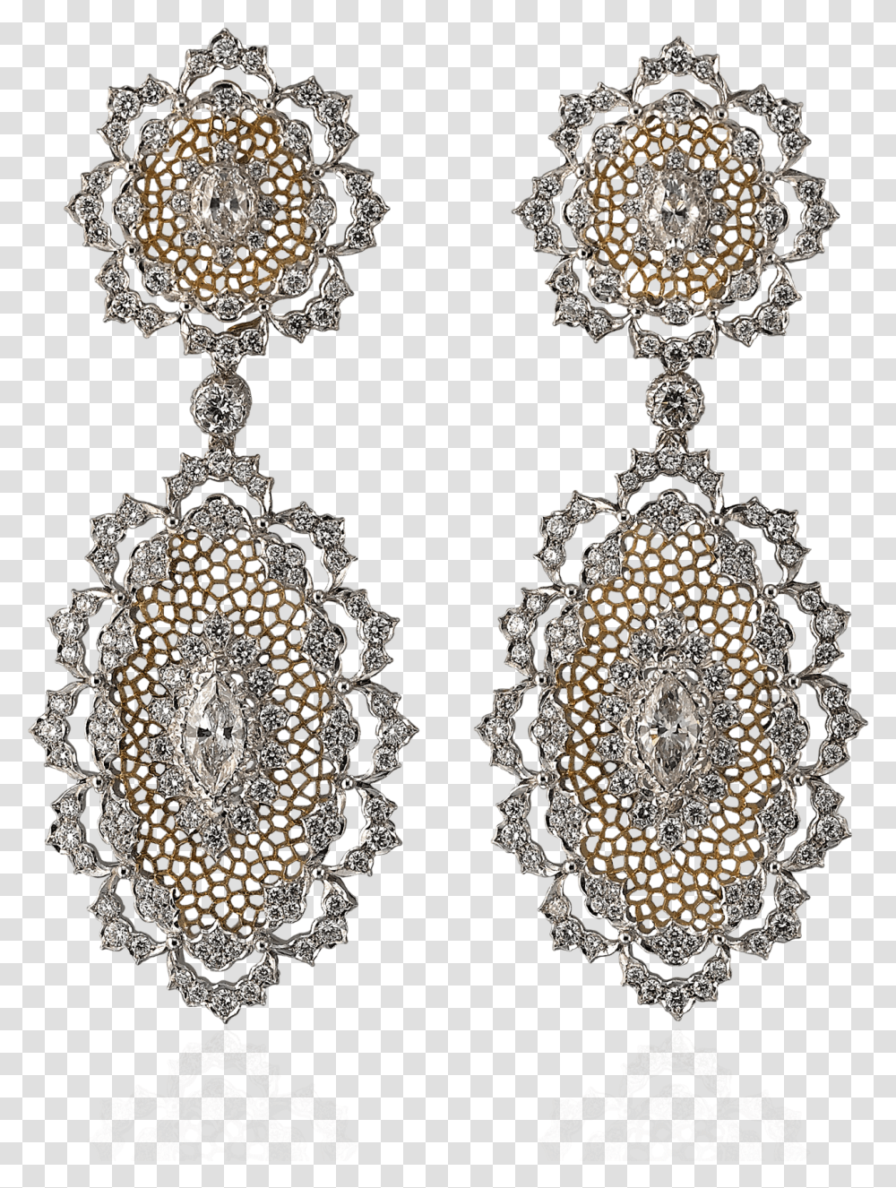 Notte Di Persia Pendant Earrings Earrings, Accessories, Accessory, Jewelry, Lace Transparent Png