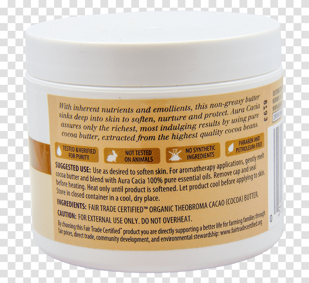 Nourishing Cocoa Butter Ingredients Cosmetics, Bottle, Bowl, Deodorant Transparent Png