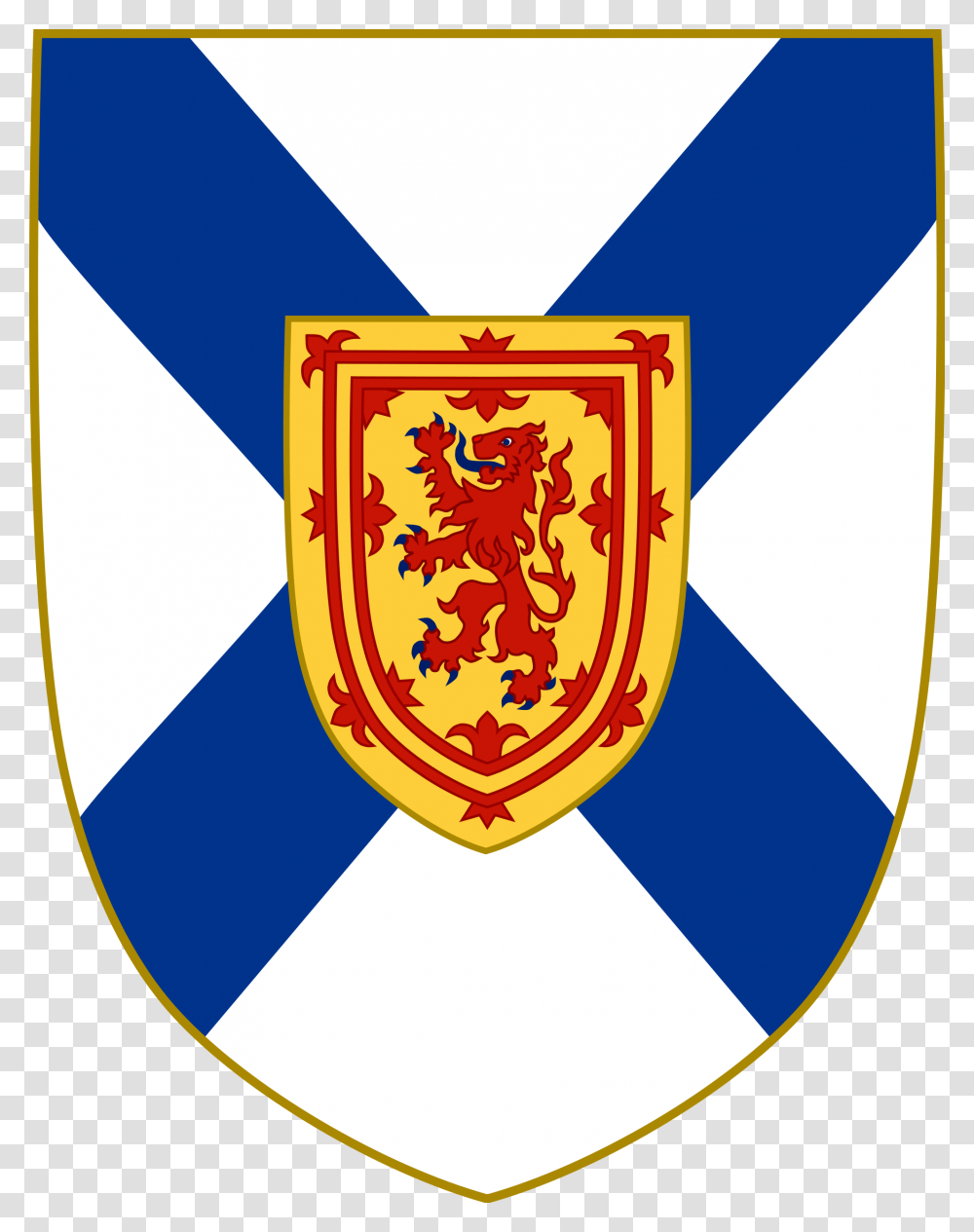 Nova Scotia Shield Of Arms, Armor Transparent Png