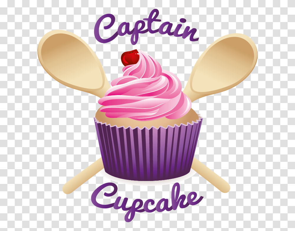 Novelty Cakes Captain Cupcake Pink Cupcake, Cream, Dessert, Food, Creme Transparent Png