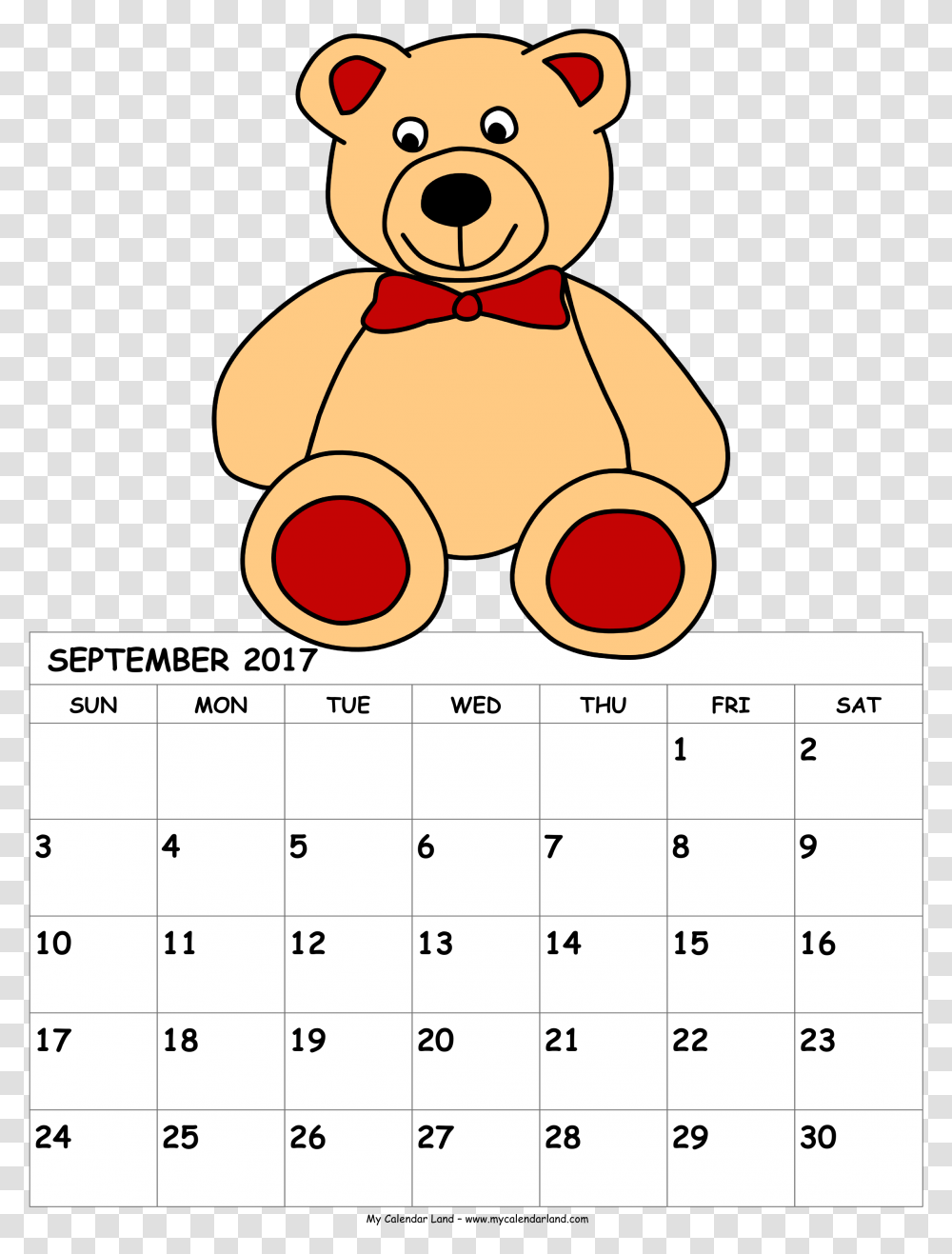 November Calendar Mickey Mouse, Giant Panda, Bear, Wildlife Transparent Png