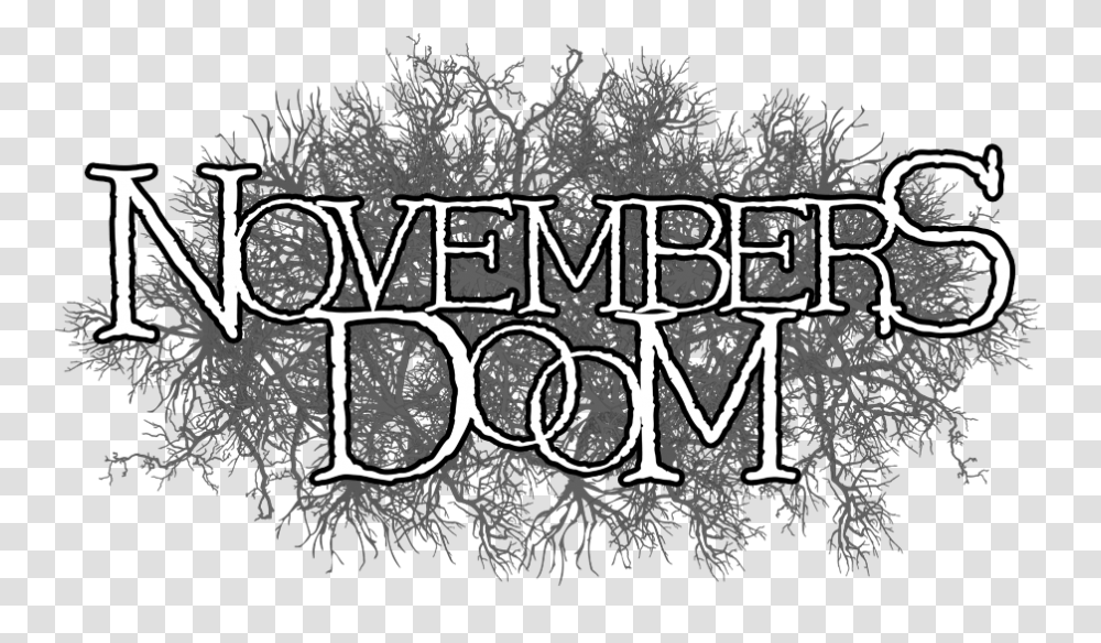 Novembers Doom Logo Novembers Doom Logo, Text, Alphabet, Clock Tower, Art Transparent Png
