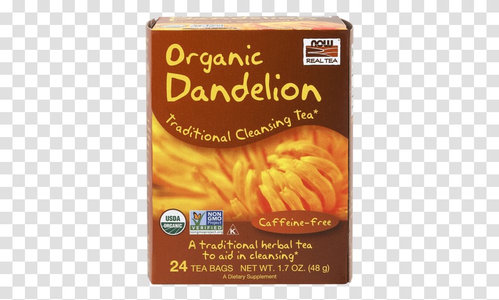 Now Foods Dandelion Cleansing Herbal Tea Now Foods Tea, Advertisement, Poster, Flyer, Paper Transparent Png