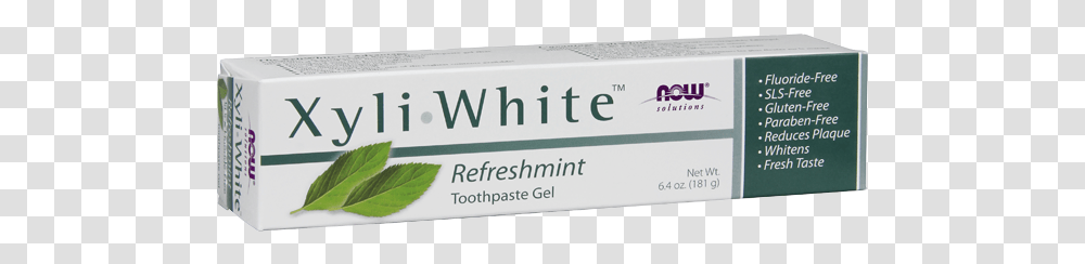 Now Foods Xyliwhite Refreshmint Toothpaste Tube 6 Now Foods Xyliwhite, Electronics, Rubber Eraser, Weapon Transparent Png
