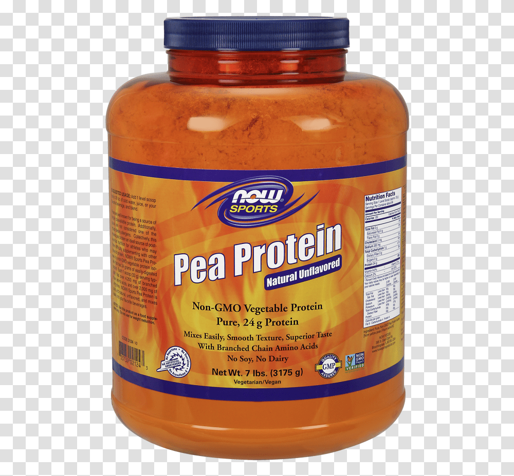 Now Sports Pea Protein Natural Unflavored Powder Now Carbo Gain, Food, Relish, Pickle, Beer Transparent Png