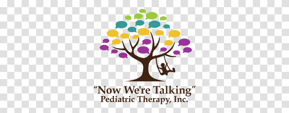 Now Were Pediatric Therapy Logo Speech Language Pathology, Poster, Plant, Flower, Tree Transparent Png