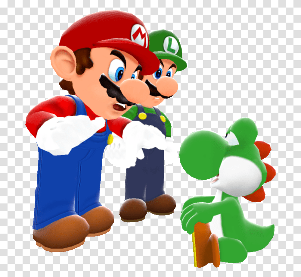 Now You Listen Here Little Yoshi By Icelucario20xx Super Mario Maker Luigi, Person, Human, Elf, Toy Transparent Png