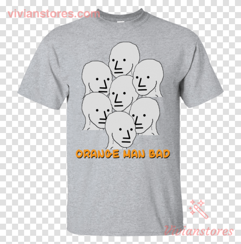 Npc Meme Grey Lives Group Think Orange Man Bad T Shirt Bobby Firmino T Shirt, Apparel, T-Shirt, Giant Panda Transparent Png