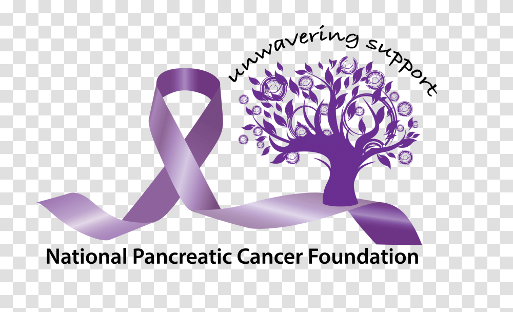 Npcf Logowithribbonpng Foundation For Alternative And National Pancreatic Cancer Day, Plant, Flower, Blossom, Graphics Transparent Png