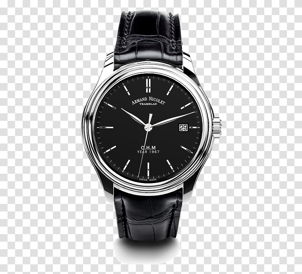 Nr Pi0780na Movado Ultra Slim Leather Strap Watch, Wristwatch Transparent Png