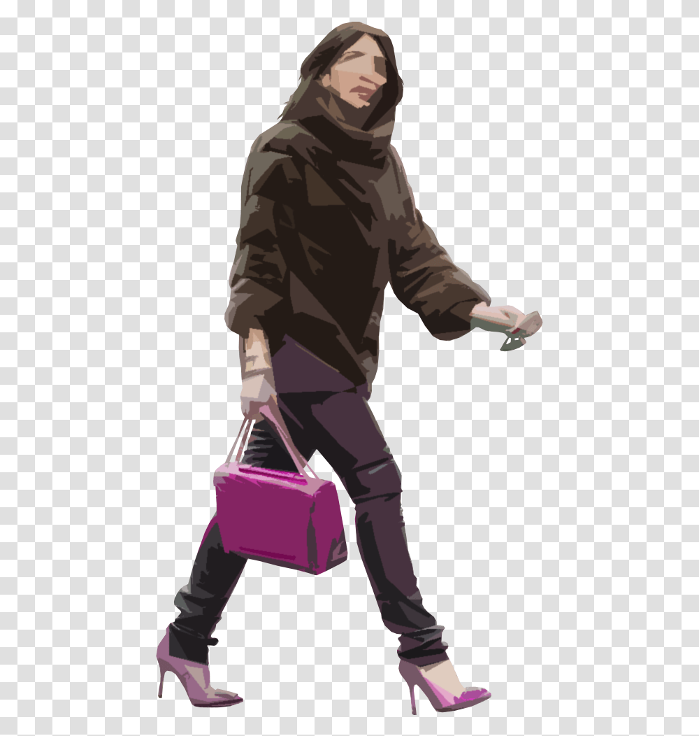 Ns 0061 Architecture Human Silhouette, Person, Bag, Handbag, Accessories Transparent Png