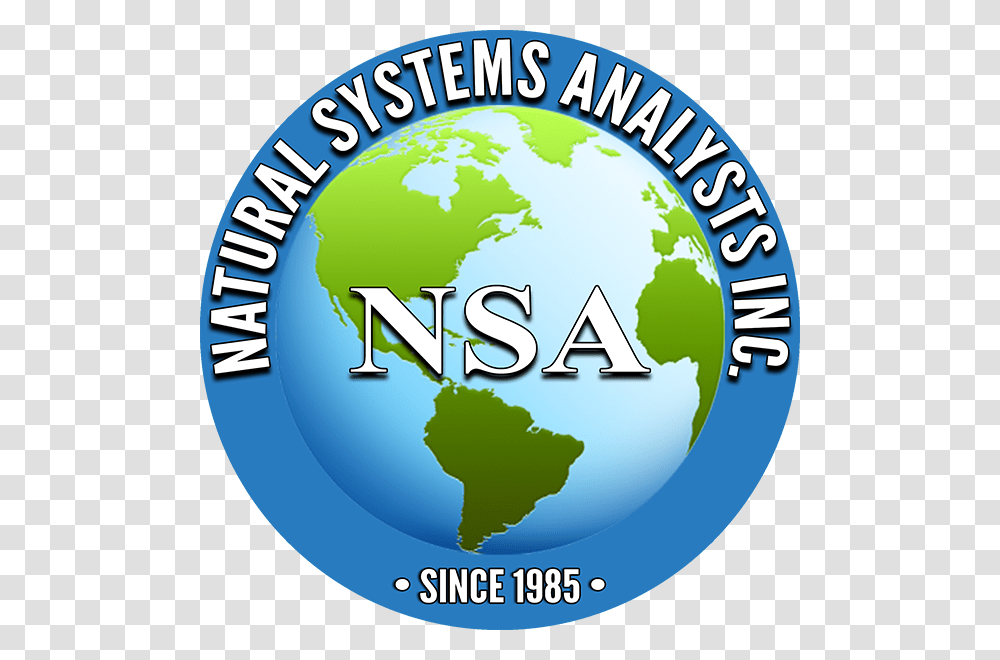 Nsa Round Logo World Globe, Astronomy, Outer Space Transparent Png