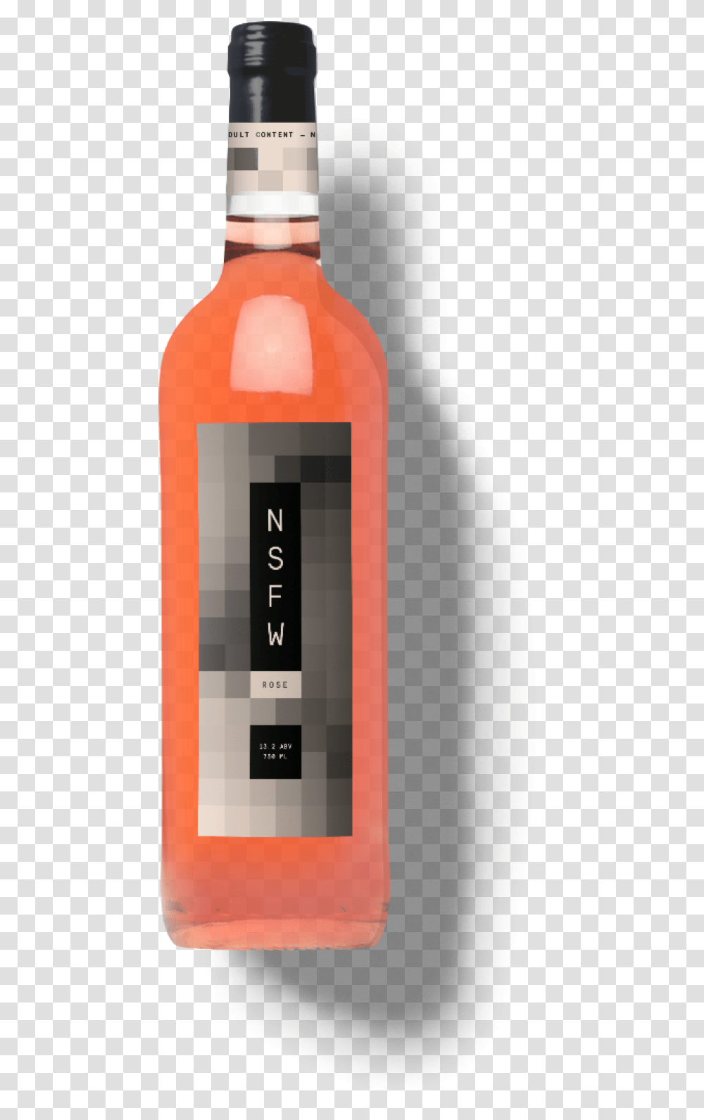 Nsfw Rose Wine Glass Bottle, Alcohol, Beverage, Drink, Wine Bottle Transparent Png