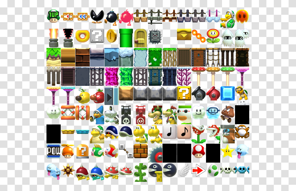 Nsmbu Block Download, Super Mario, Pac Man, Legend Of Zelda Transparent Png