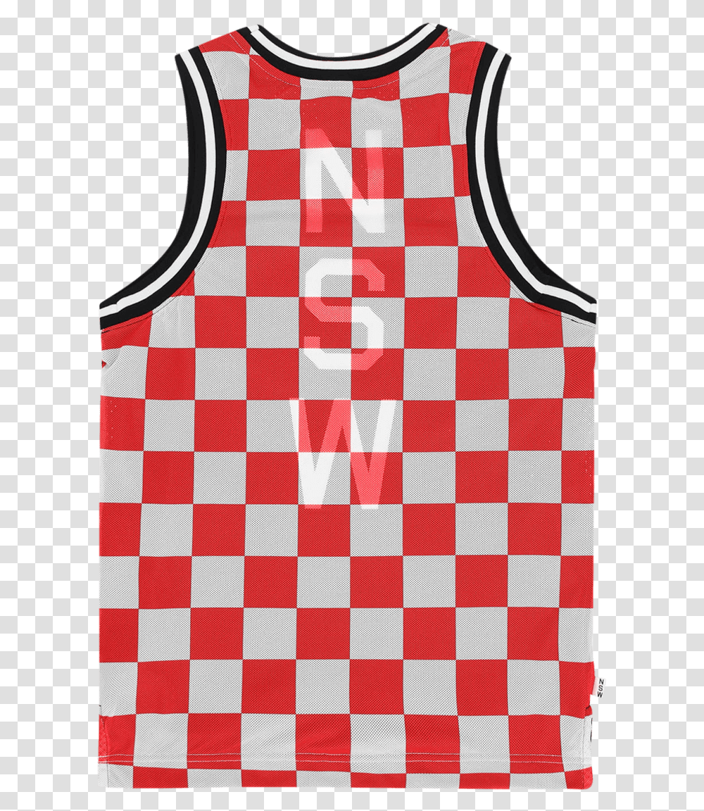 Nsw Nsp All Over Printed Check Tank Top Blackuniversity Womens Checkered Flag Shirt, Rug, Apparel Transparent Png