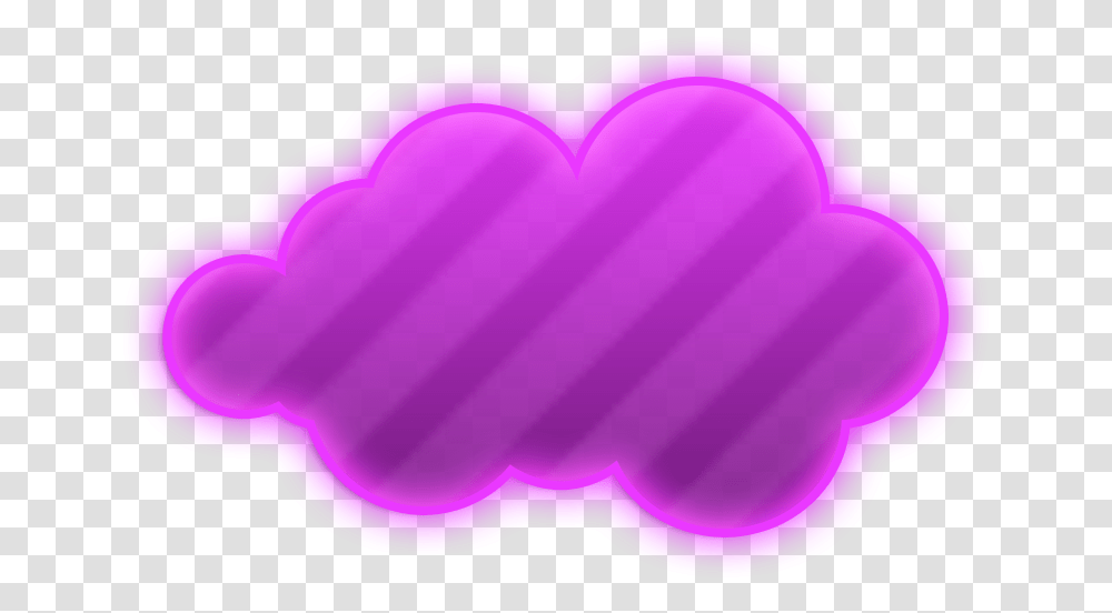 Nubes Animadas En Nubes Violetas, Purple, Heart, Balloon, Cushion Transparent Png
