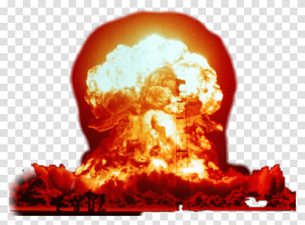 Nuclear Explosion All Hell Breaking Loose, Bonfire, Flame, Outdoors, Mountain Transparent Png