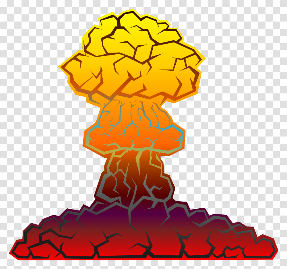 Nuclear Explosion Clipart Nuclear Explosion Gif, Mountain, Outdoors, Nature, Volcano Transparent Png