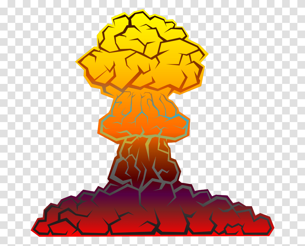 Nuclear Explosion Clipart Nuclear Explosion Vector, Mountain, Outdoors, Nature, Eruption Transparent Png