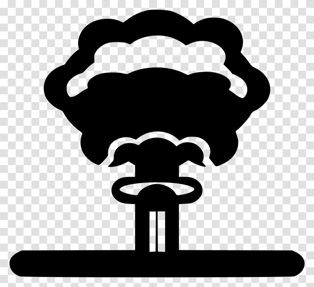 Nuclear Explosion Nuclear Explosion Icon, Stencil, Silhouette Transparent Png