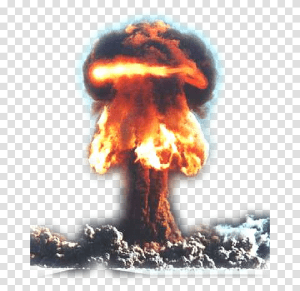 Nuclear Explosion, Weapon, Outdoors, Bonfire, Flame Transparent Png