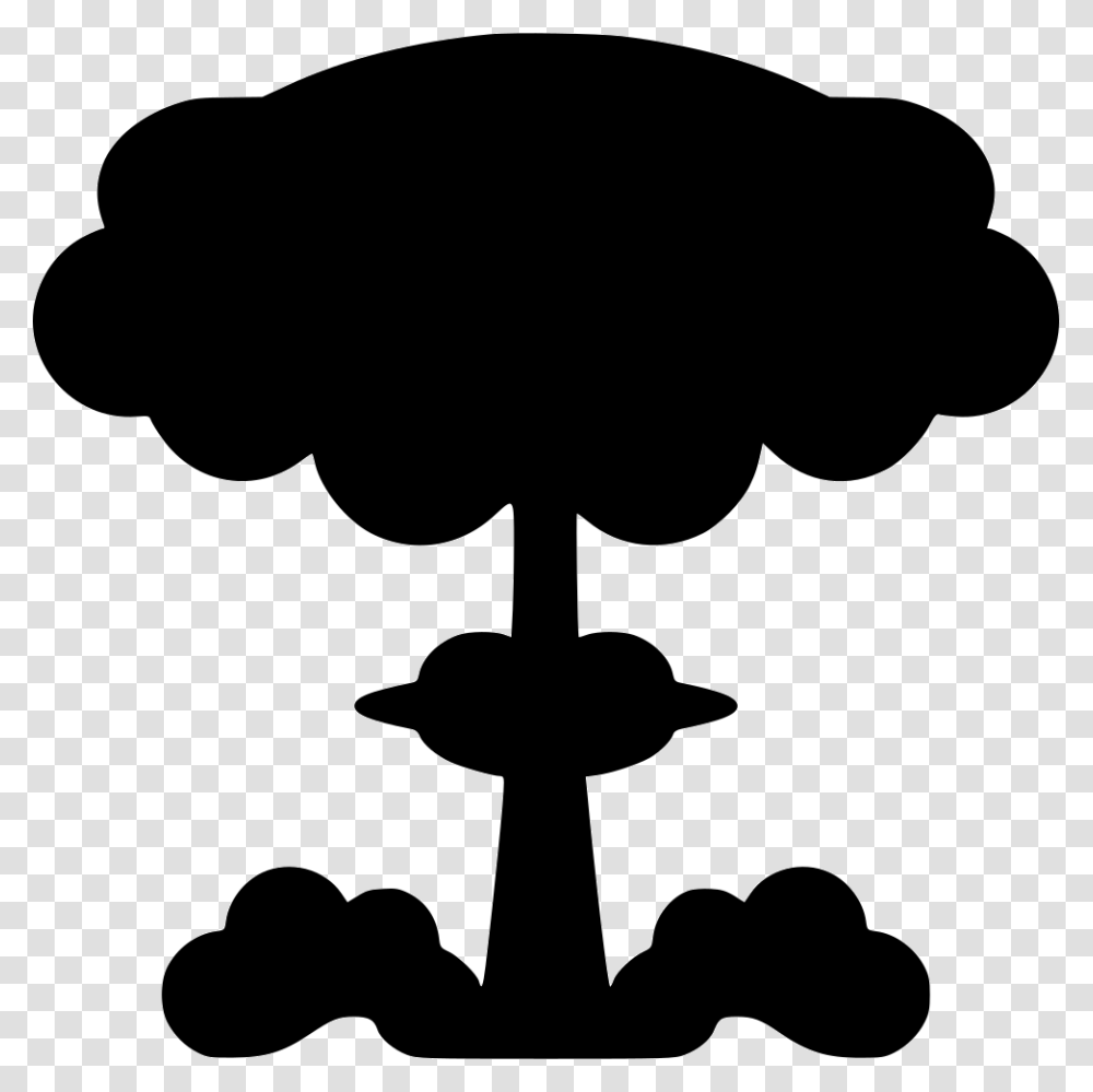 Nuclear Explosion, Weapon, Silhouette, Stencil Transparent Png