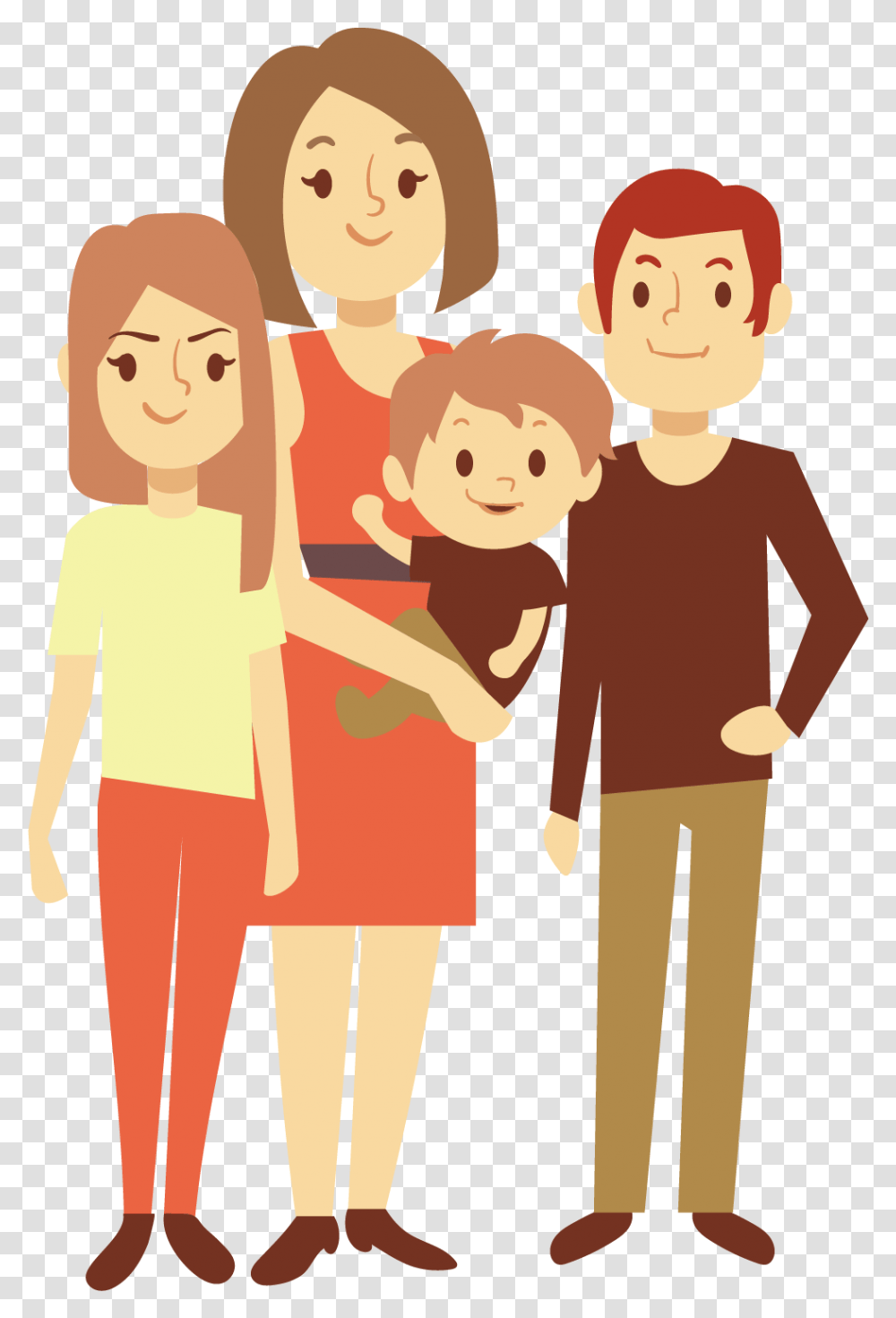 Nuclear Family Euclidean Vector Child Illustration Family Vector, People, Person, Human, Poster Transparent Png