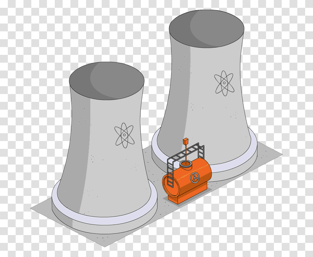 Nuclear Power Plant Clipart Coal Power Plant Diorama, Cylinder, Musical Instrument, Horn, Brass Section Transparent Png