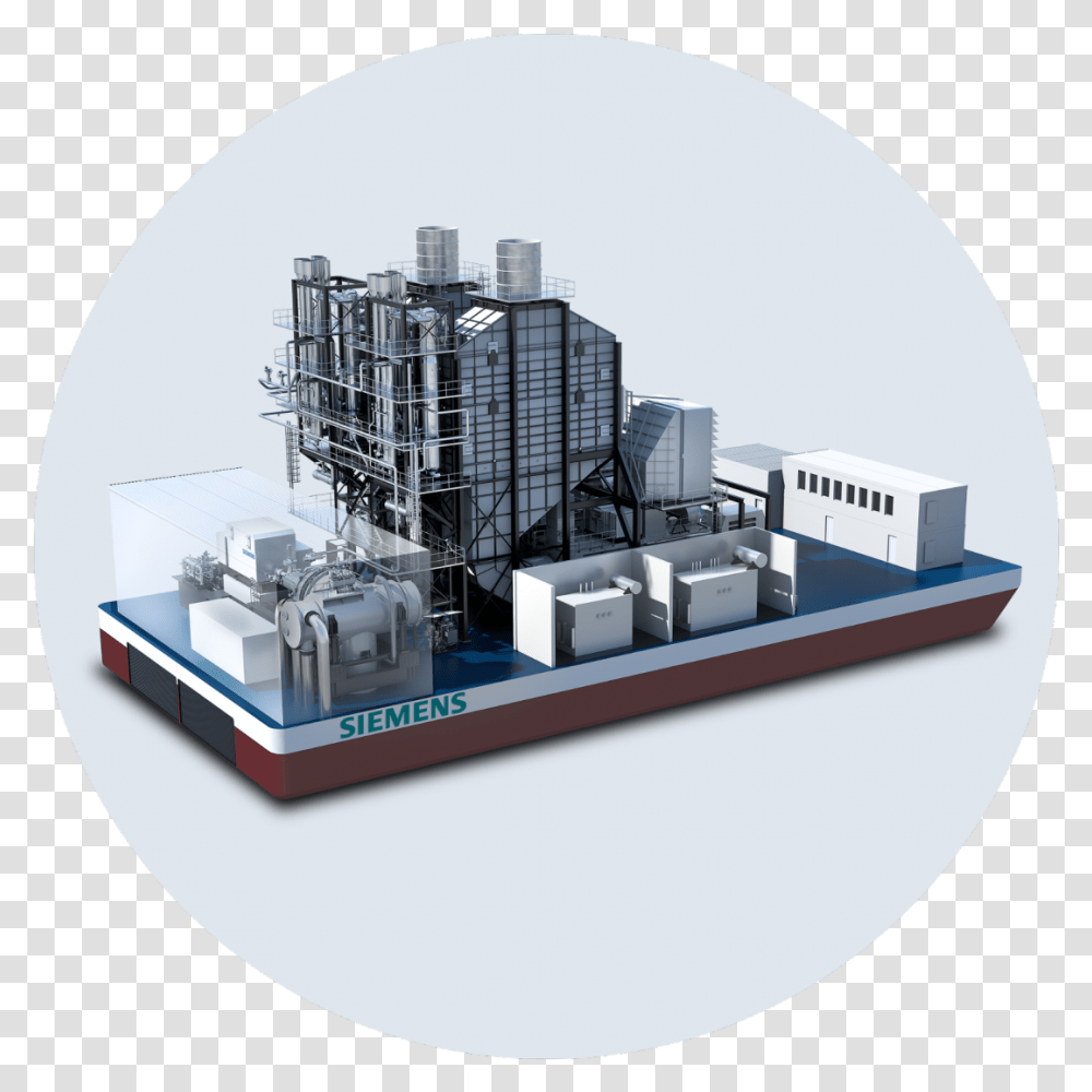 Nuclear Power Plant Clipart Siemens Floating Power Plants, Machine, Engine, Motor, Rotor Transparent Png