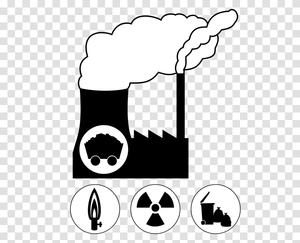 Nuclear Power Plant Power Station Computer Icons Radioactive Decay, Stencil, Footprint, Silhouette Transparent Png