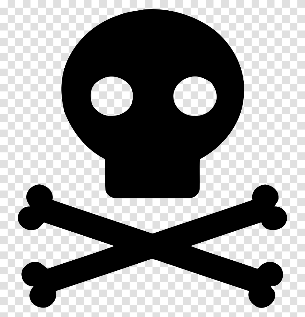 Nuclear Radiation Skull And Crossbones Template, Stencil, Silhouette, Light Transparent Png