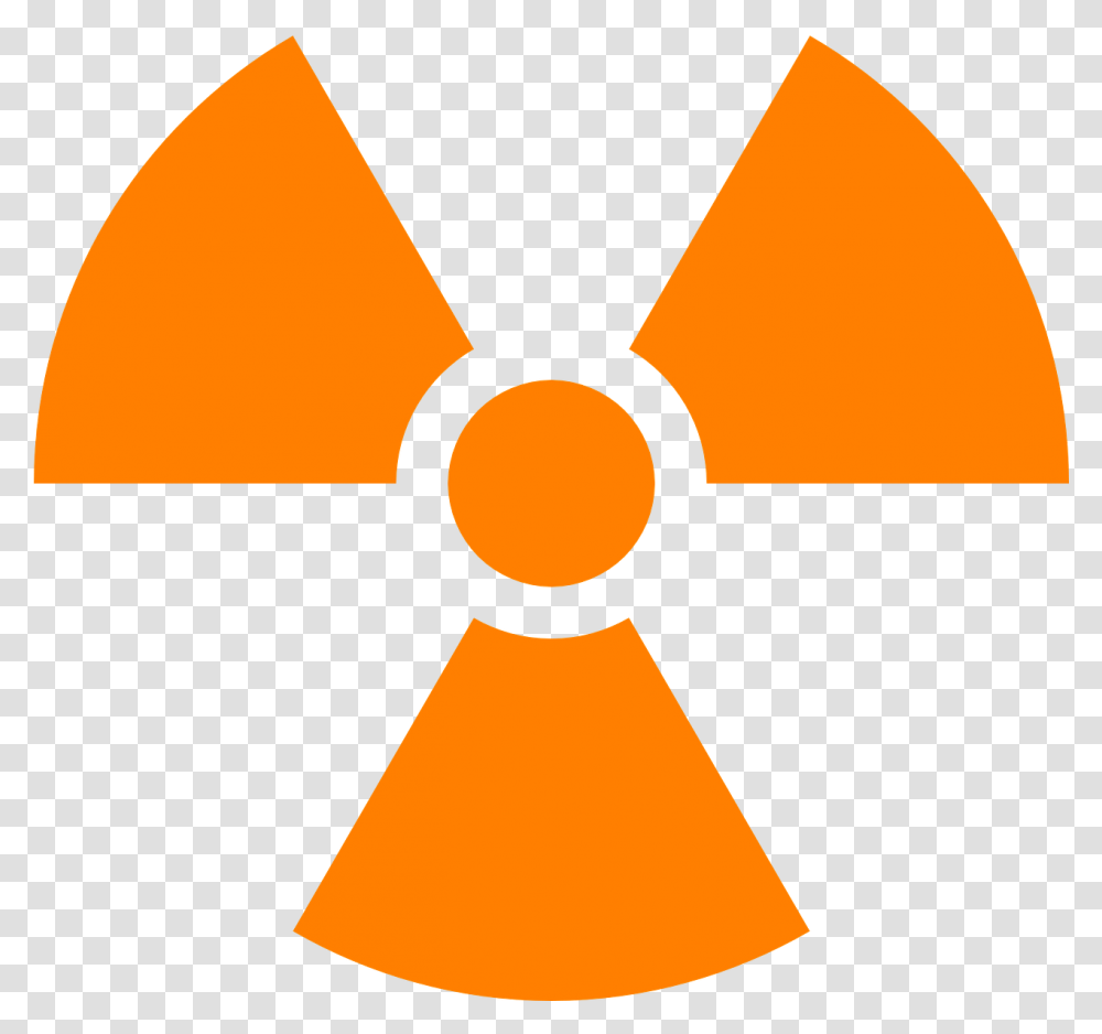 Nuclear Warning Symbol Radioactive Symbol Orange, Sign Transparent Png