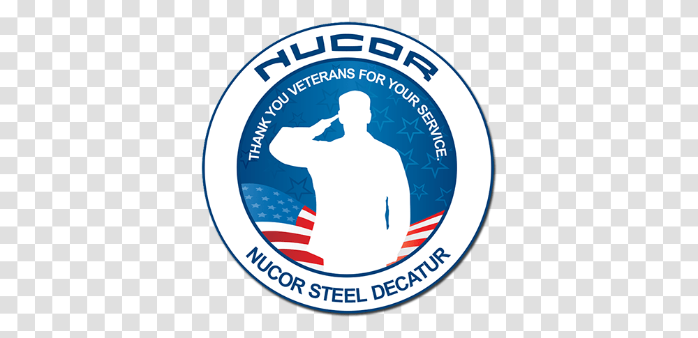 Nucor Veteran Magnet Circle, Logo, Trademark, Label Transparent Png