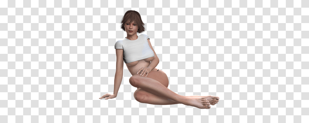 Nude Person, Sitting, Female Transparent Png