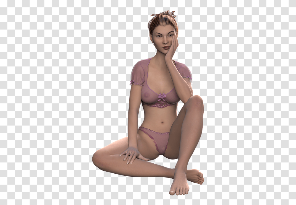 Nude Sexy Female Eroticism Sensual Sexy Woman Sitting, Apparel, Lingerie, Underwear Transparent Png