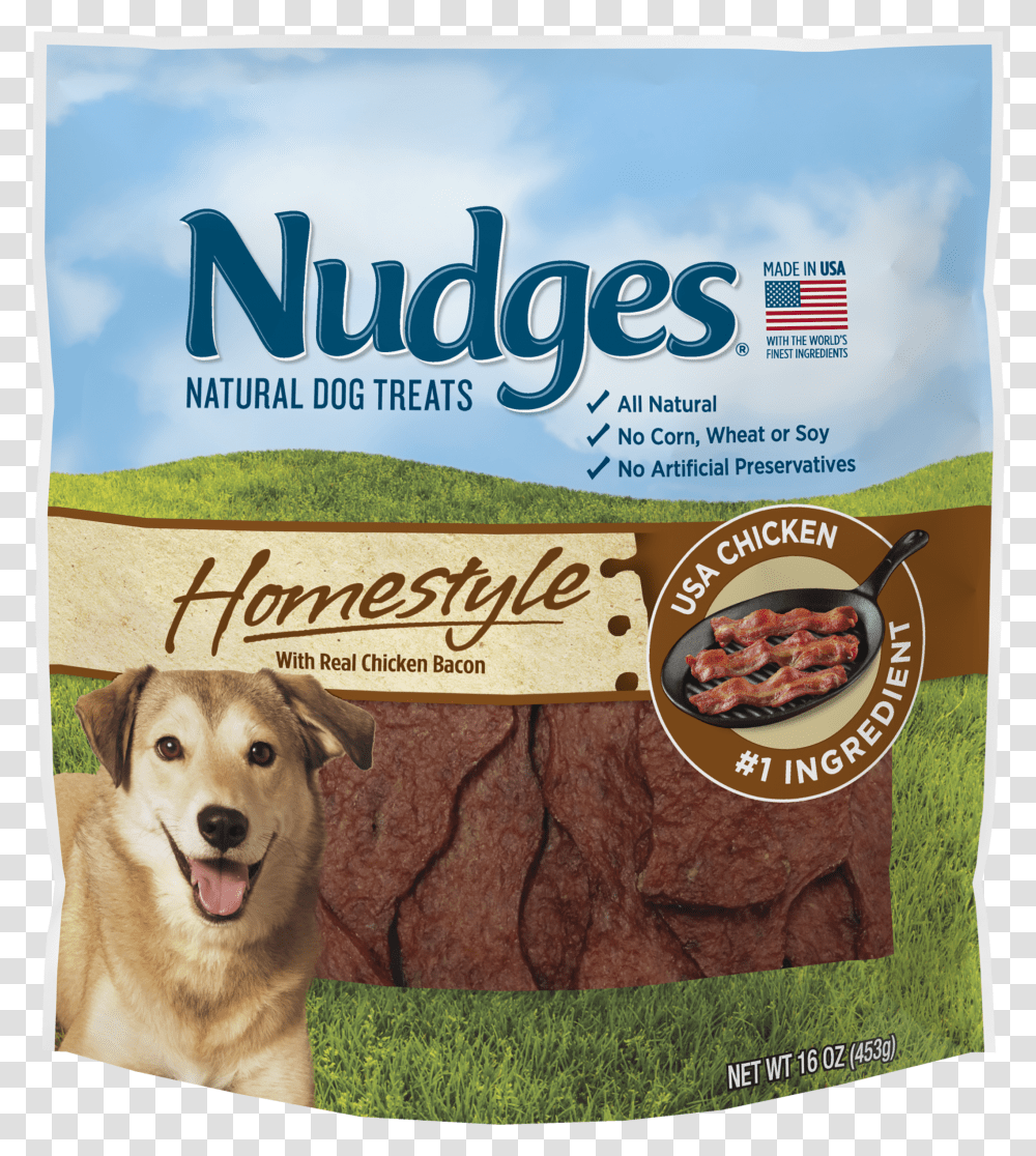 Nudges Homestyle Chicken And Bacon Dog Treats 16 Oz Transparent Png