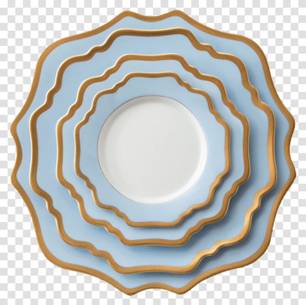 Nuevo De Lujo Borde De Oro Juego De Vajilla Plate, Porcelain, Pottery, Ornament Transparent Png