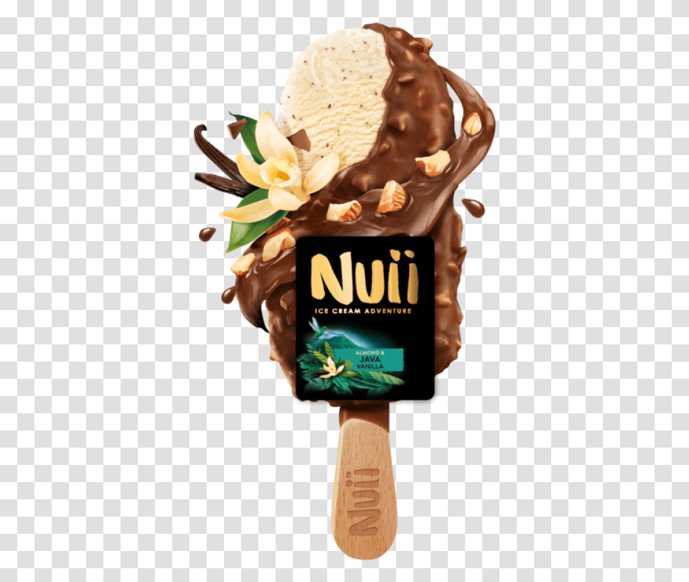 Nui Ice Cream, Plant, Dessert, Food, Chocolate Transparent Png