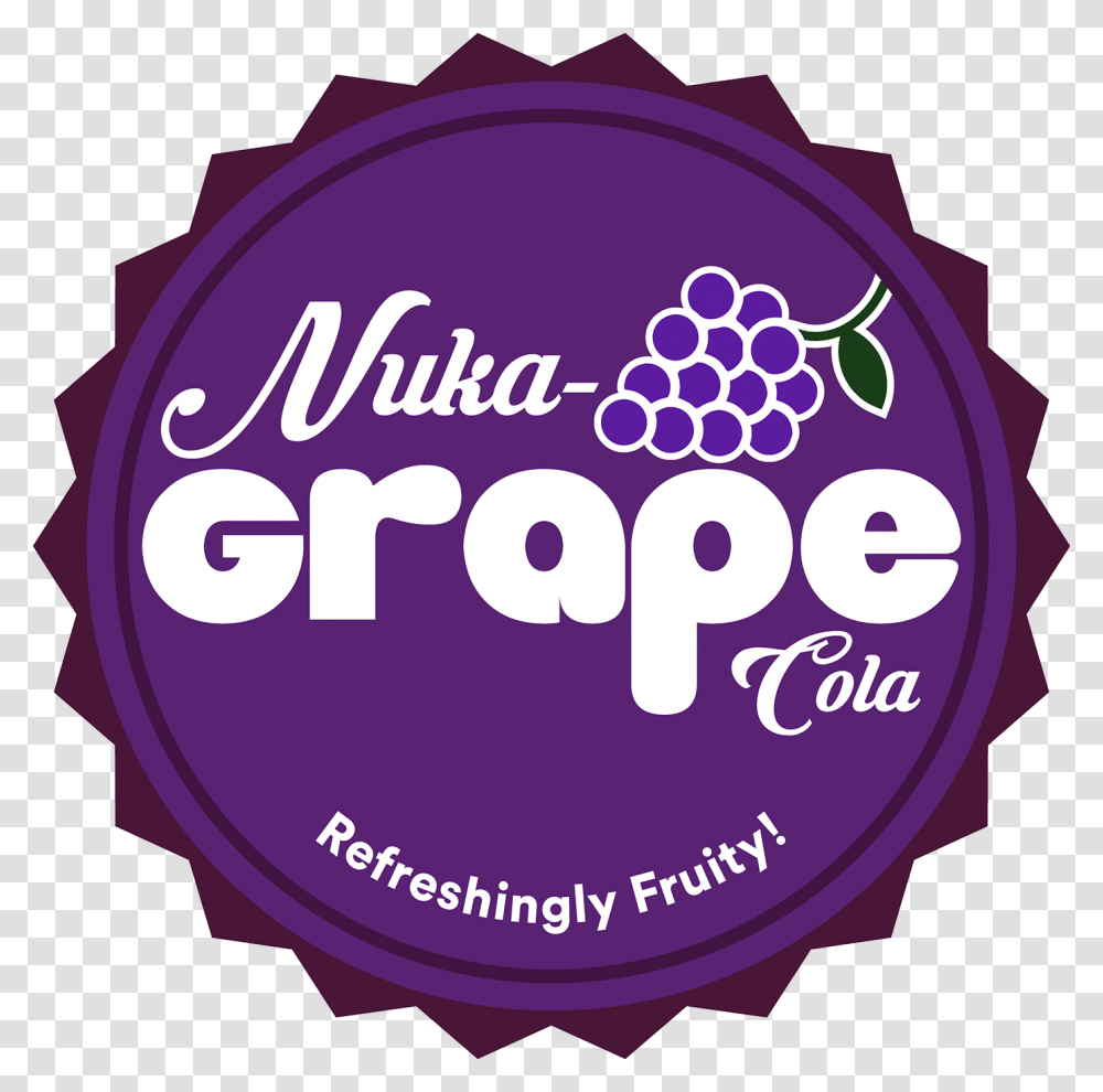 Nuka Cola Grape Label, Sticker, Logo Transparent Png