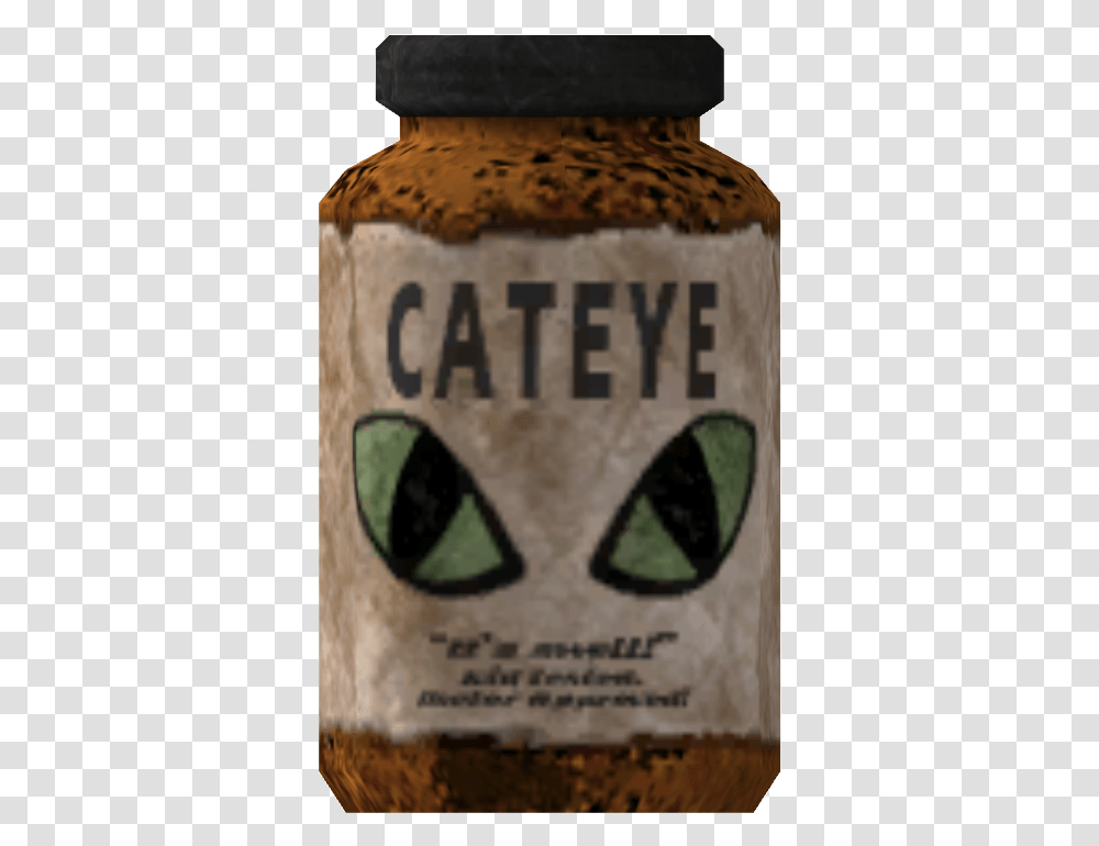 Nukapedia The Vault Fallout 4 Cat Eye, Label, Beverage, Drink Transparent Png